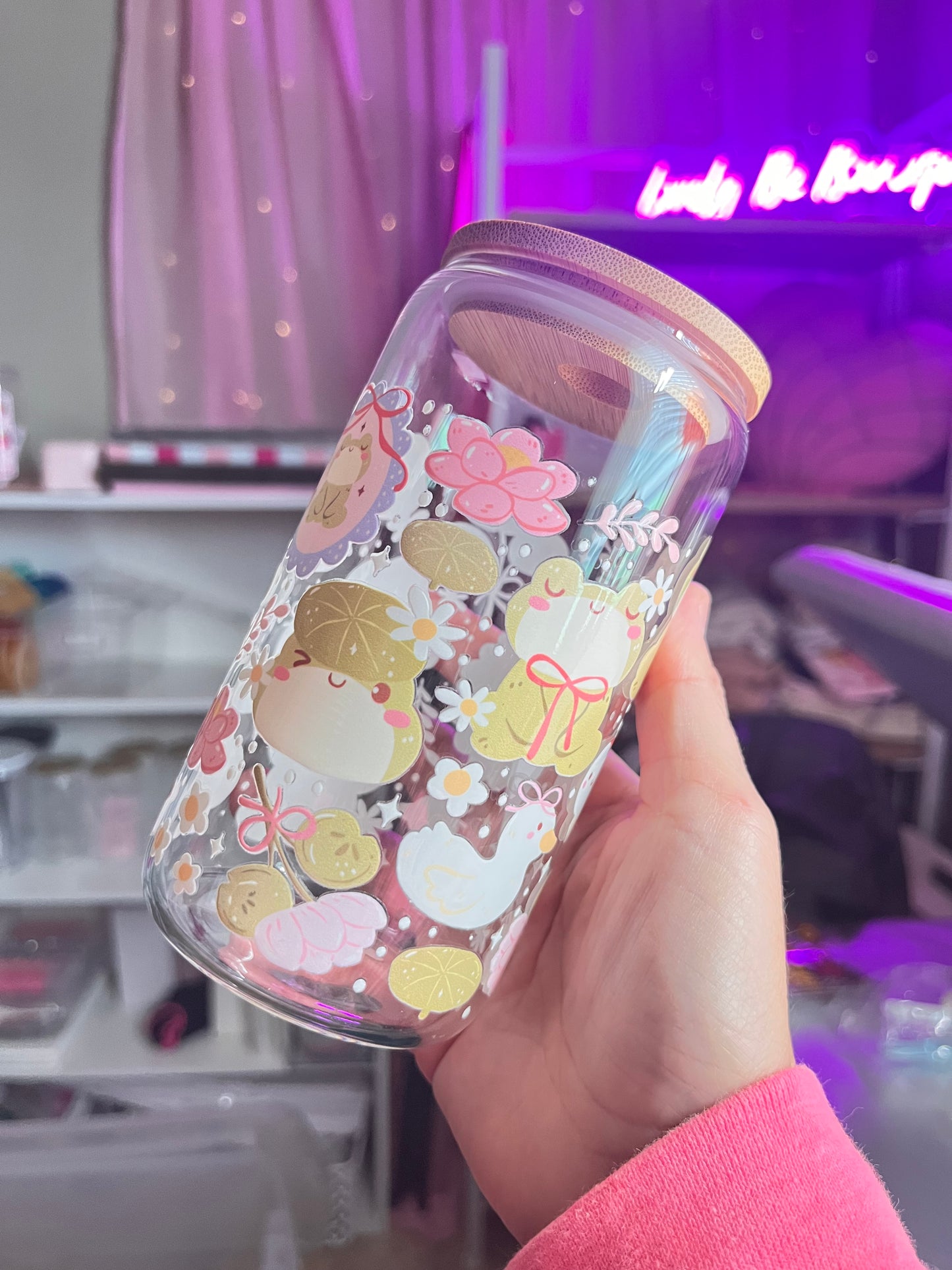 Farmhouse cuties glass cup