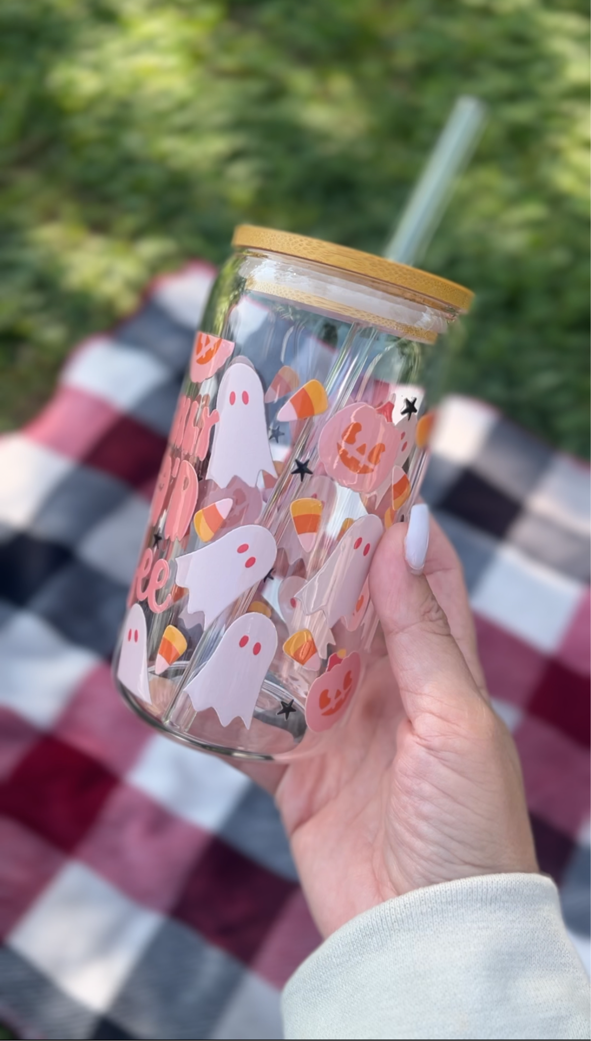 Freshly Boo'd coffee glass cup