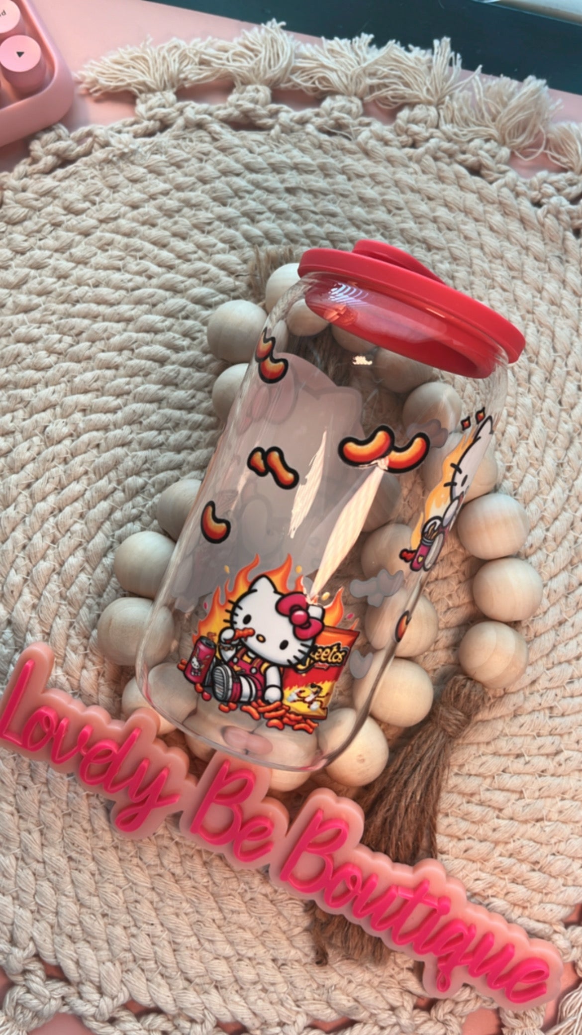 IMPERFECT!Hot cheetos lover glass cup