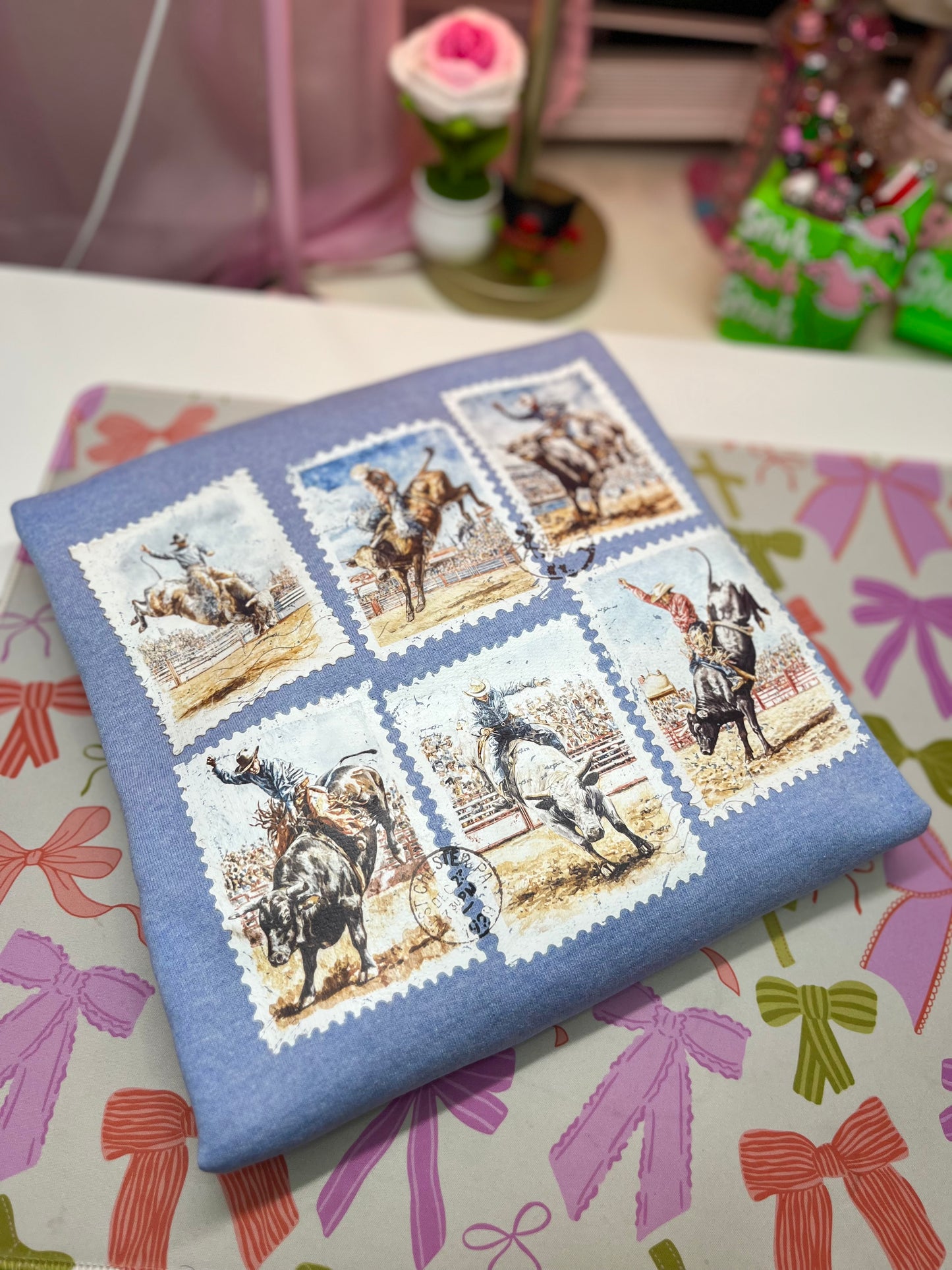 Bull Riders Stamps Bleached sweater