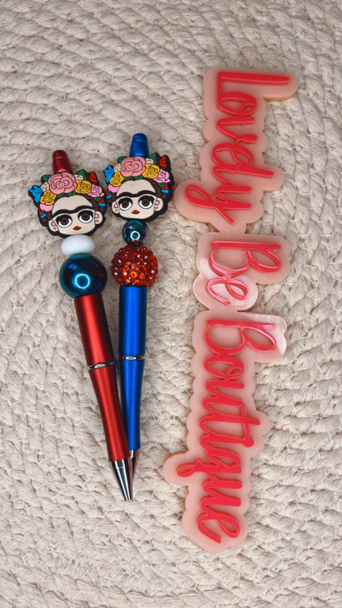 Frida Khalo beaded pens
