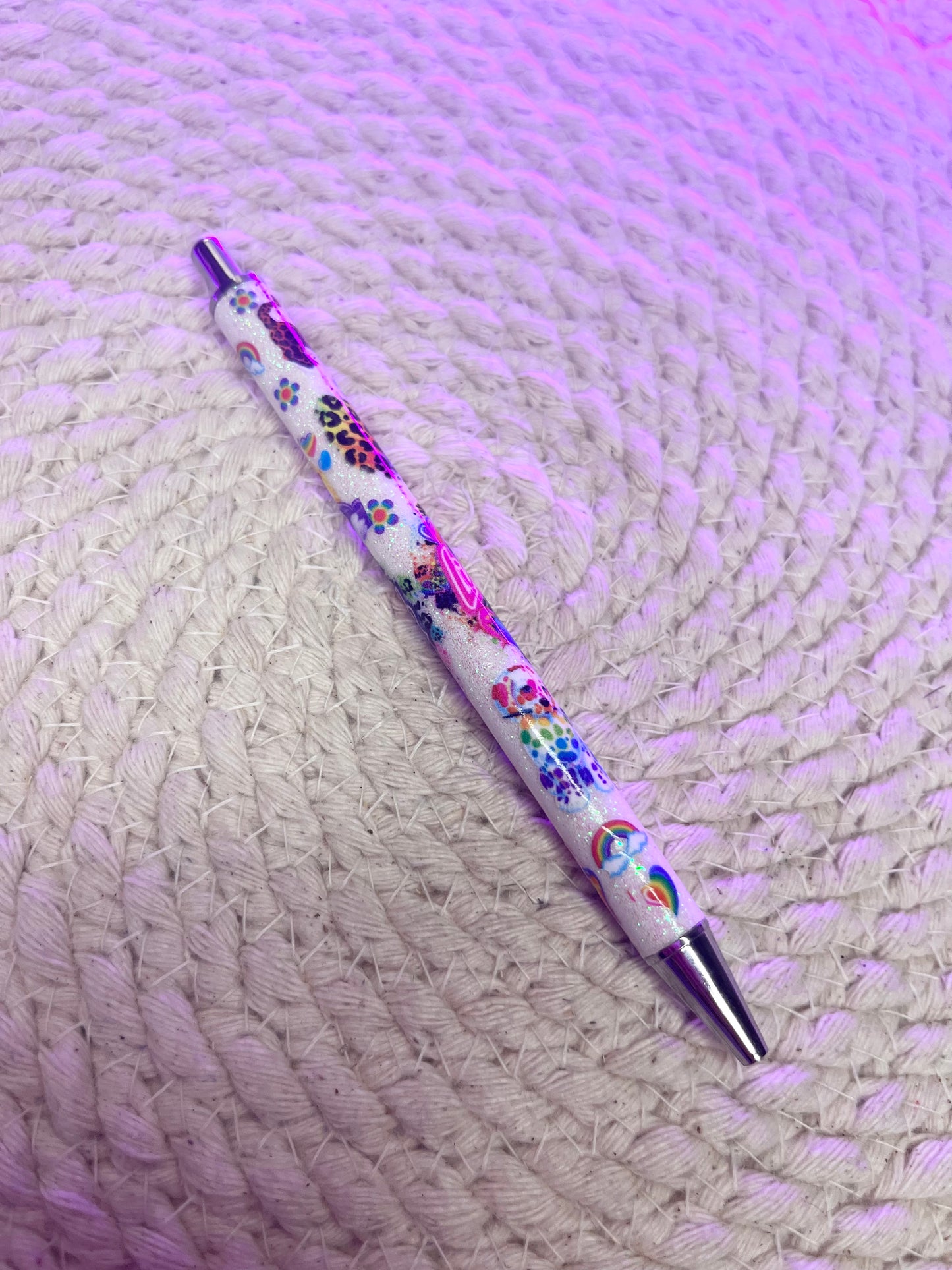 Glitter pen/ Retro Lisa ink pen