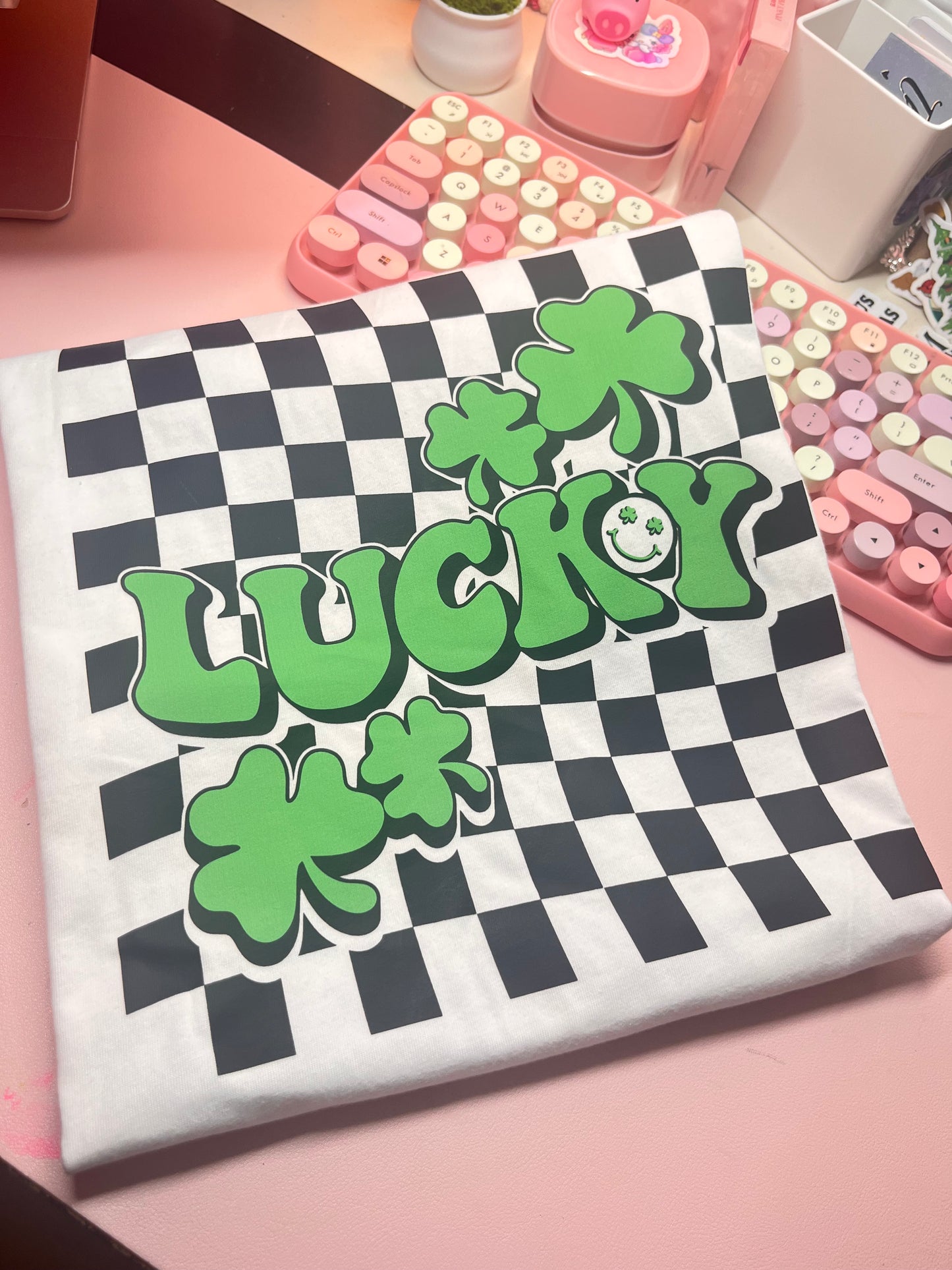 Lucky Checkered T-shirt