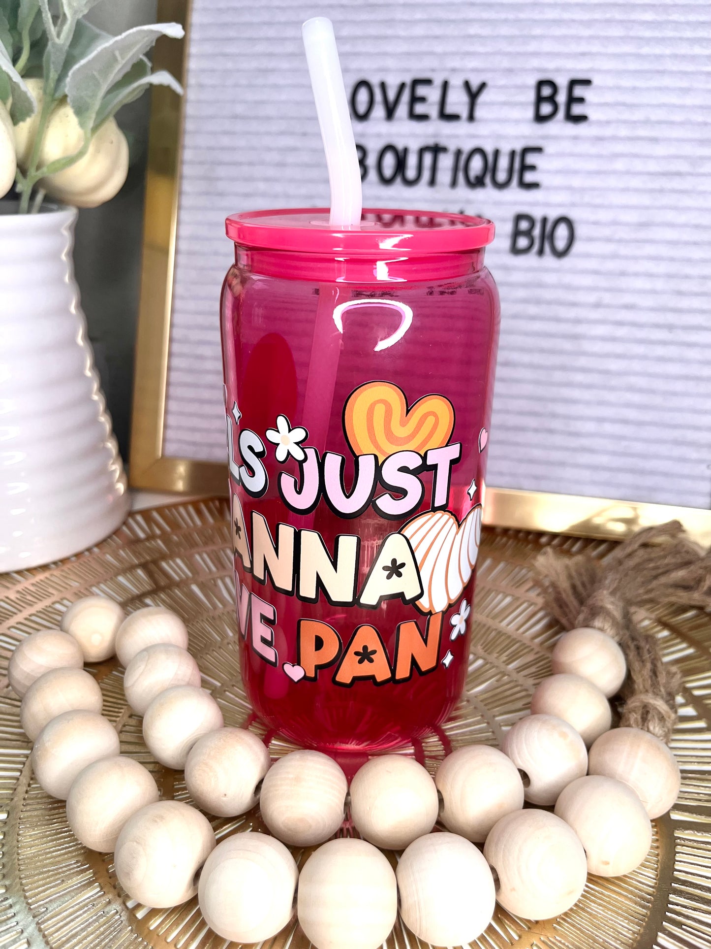 Girls Just want to have Pan glass cup Bundle