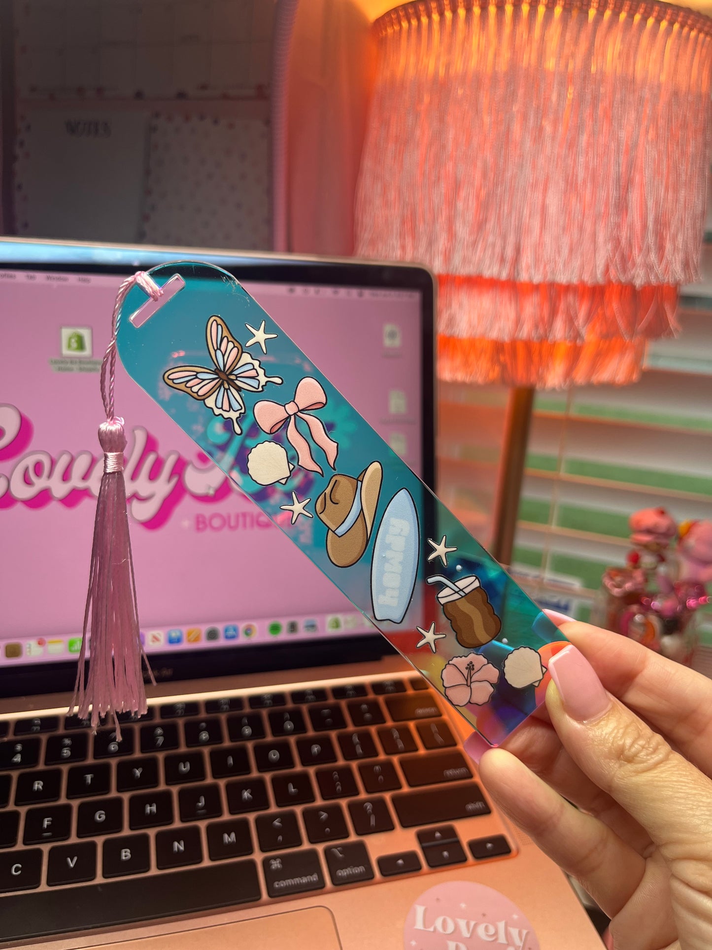 Iridescent Salty hair bookmark