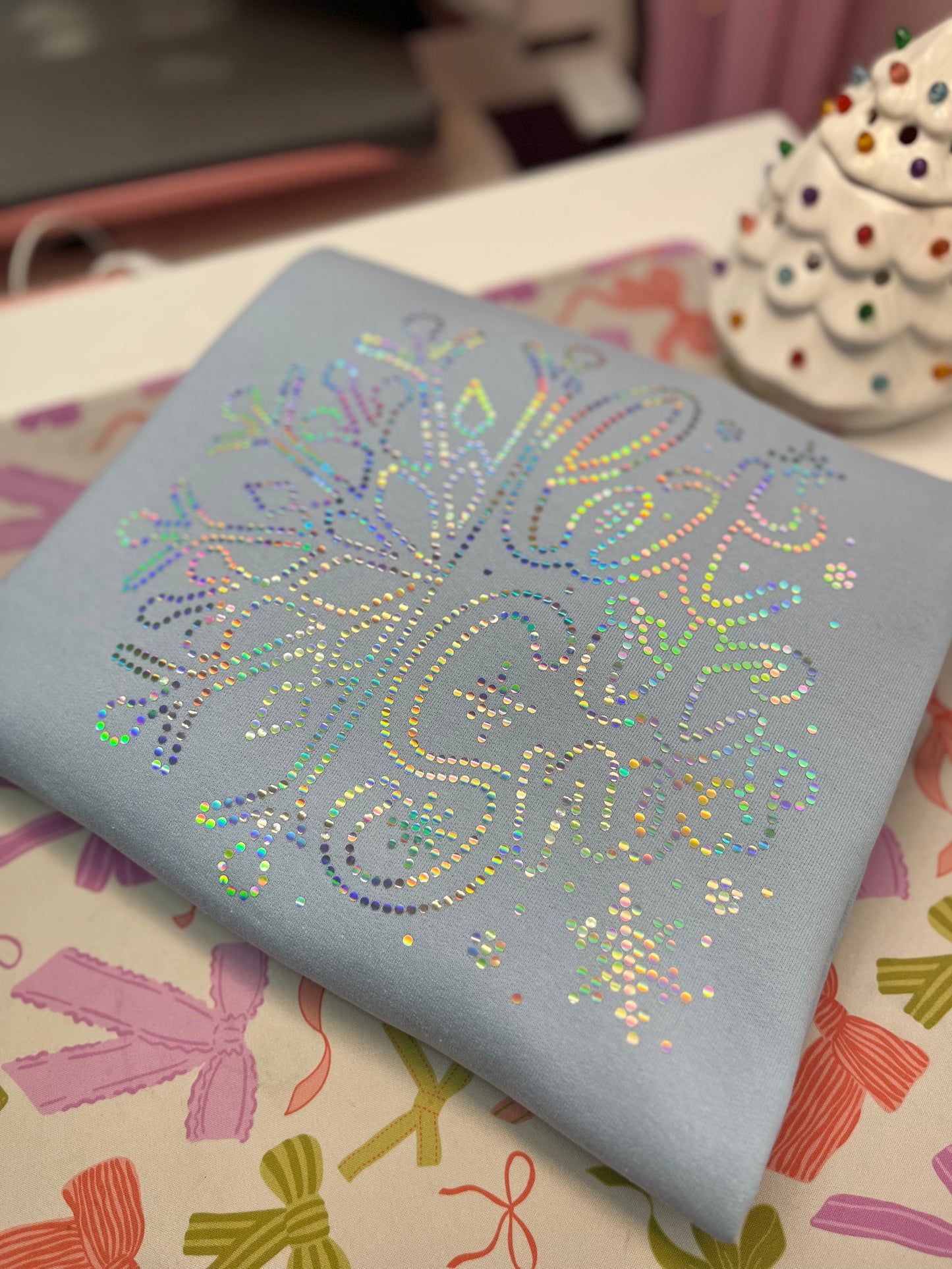 Let it Snow spangle sweater