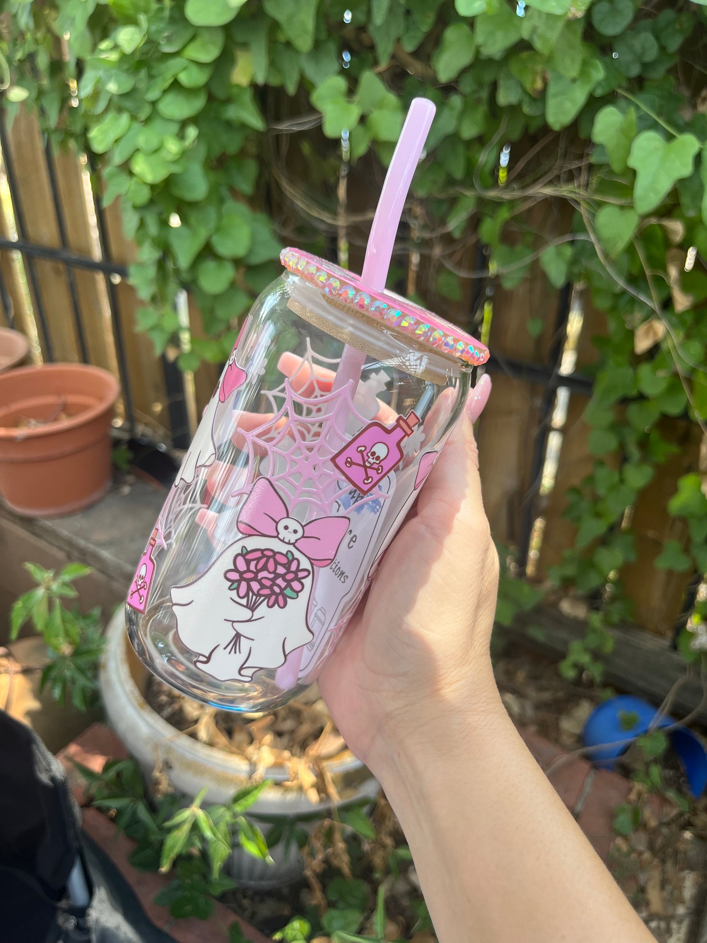 Pinkween ghosties glass tumbler bundle