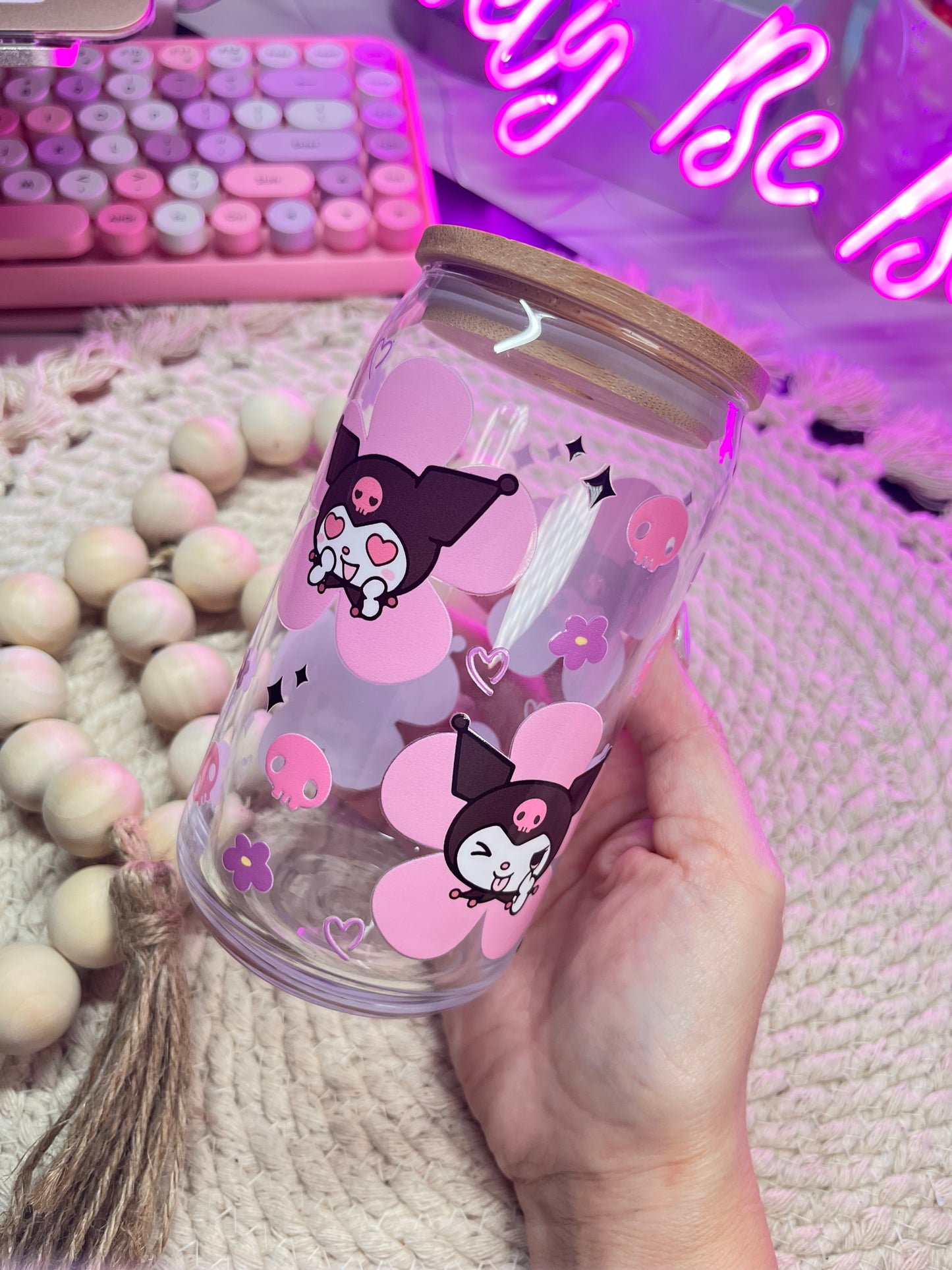 Kuromi libby glass cup
