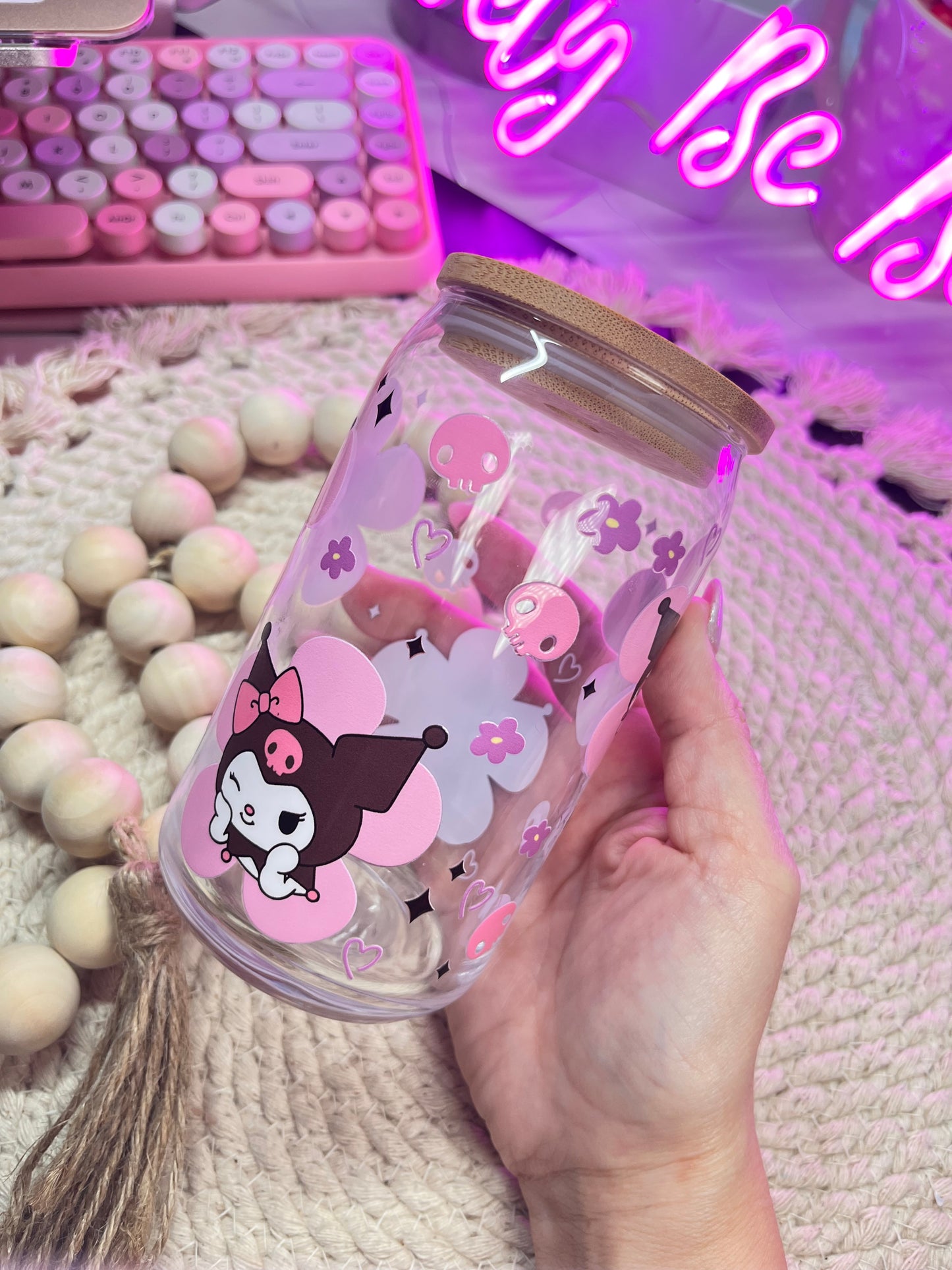 Kuromi libby glass cup