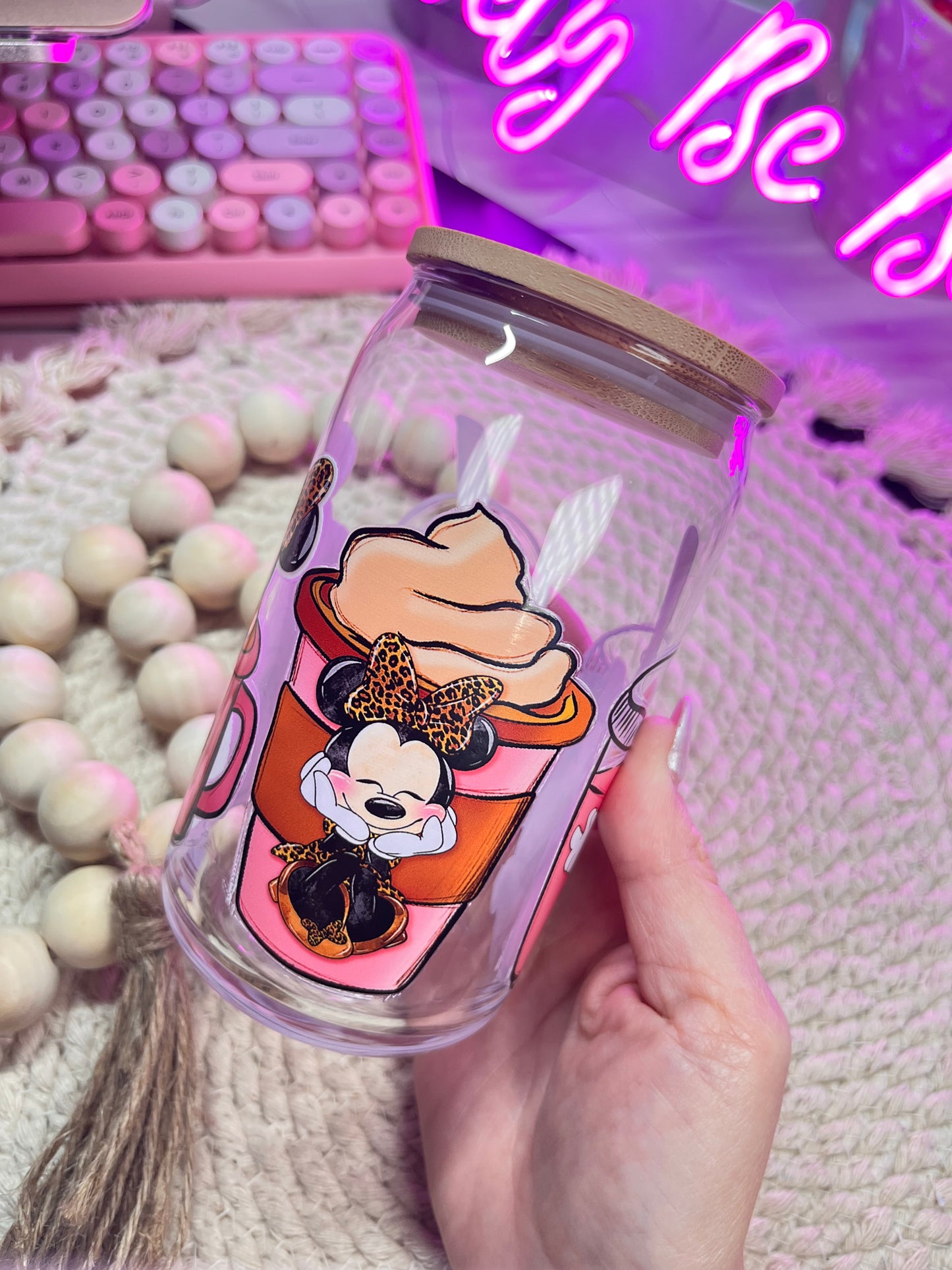 Minnie lattes libby glass cup