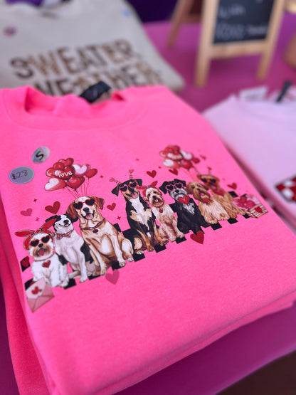 Puppy lovers crewneck sweater
