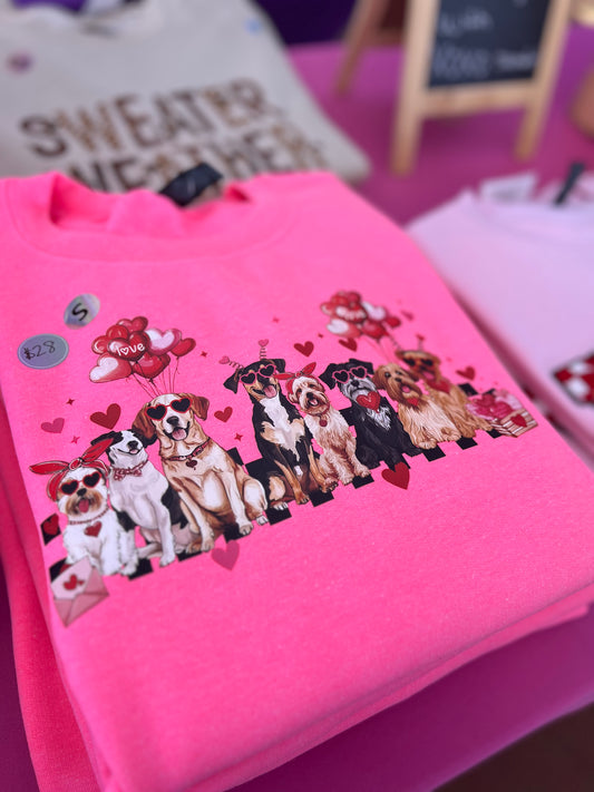 Puppy lovers crewneck sweater
