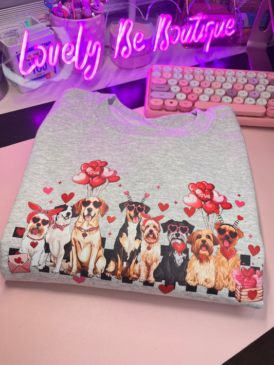 Puppy lovers crewneck sweater