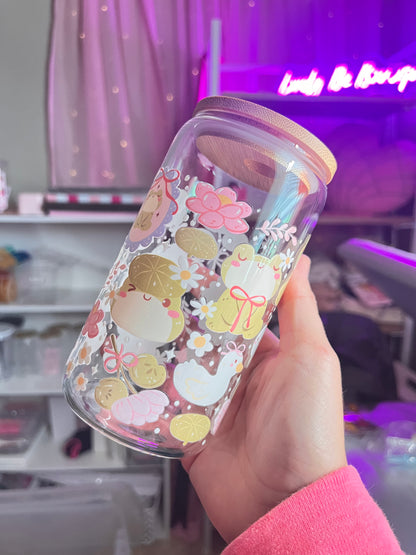 Farmhouse cuties glass cup