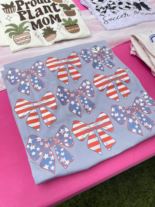 Patriotic Bows T Shirt