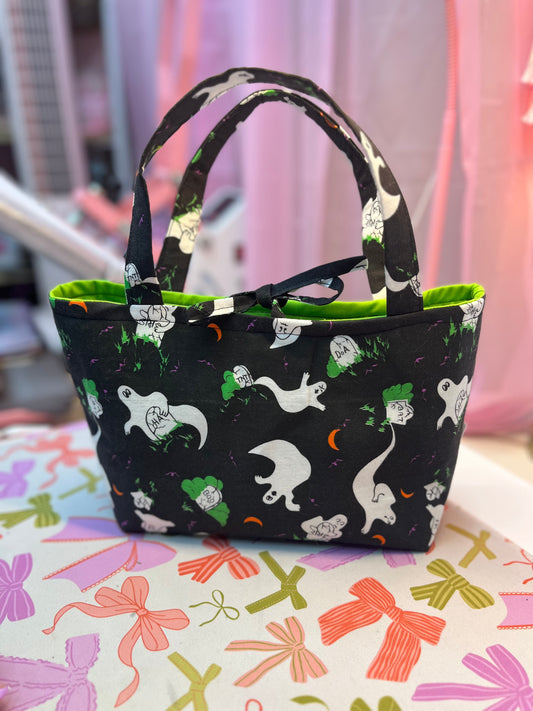 Ghosty Halloween Mini tote bag