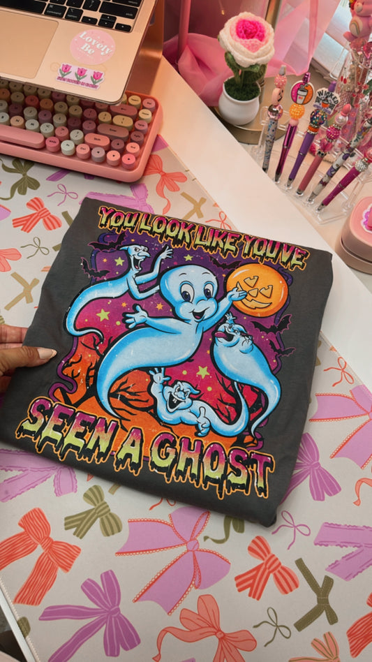 Cutie ghost DARK GREY tee