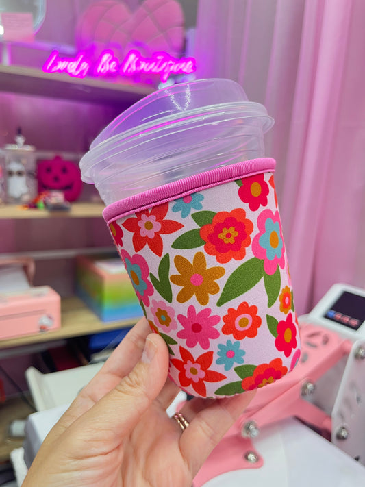 Floral cup sleeve 16 Oz.