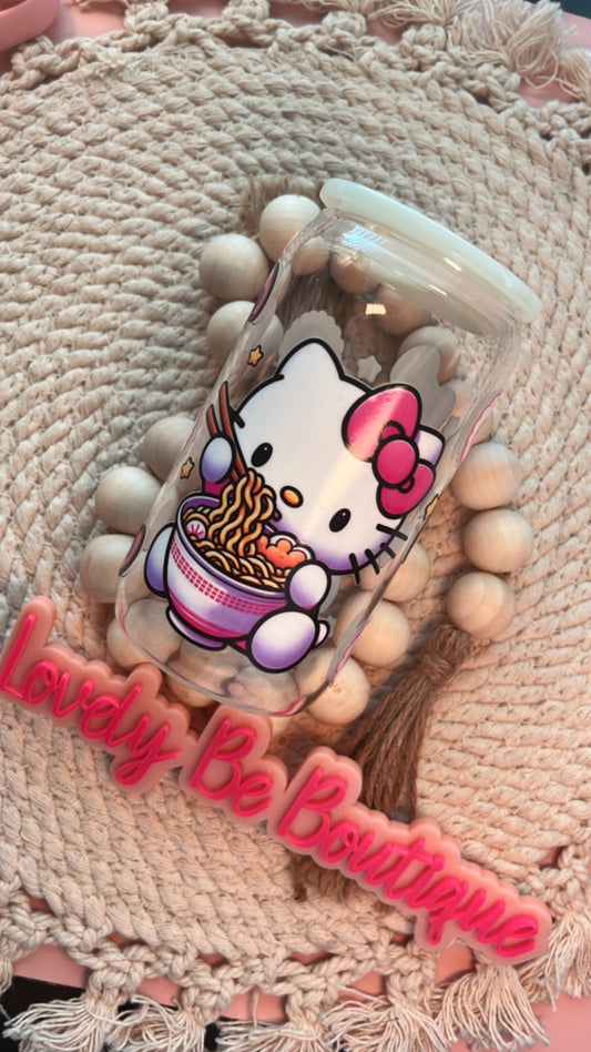 Noodle lover cutie glass cup bundle