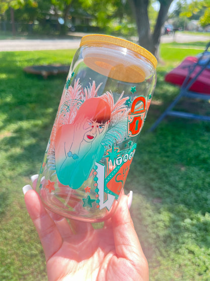 Life of a Showgirl glass cup