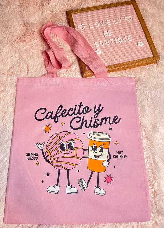 Cafecito Y Chisme Tote bag