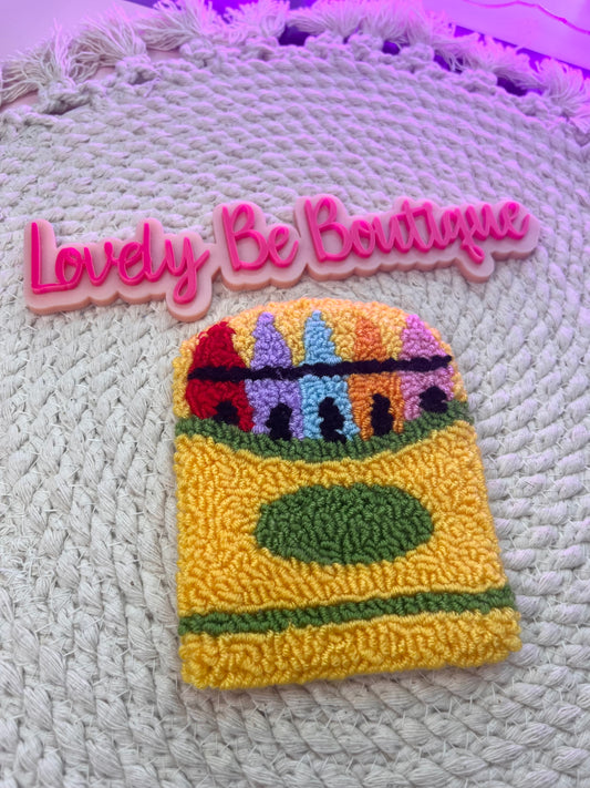 Crayon box mug rug
