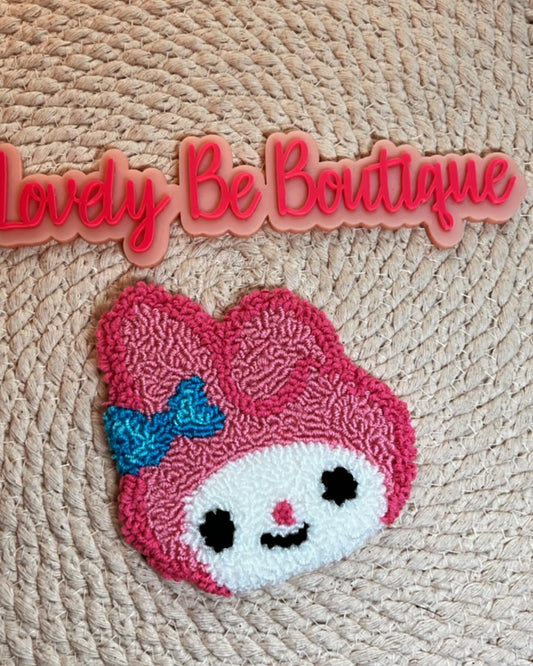My Melody mug rug (cup coaster)