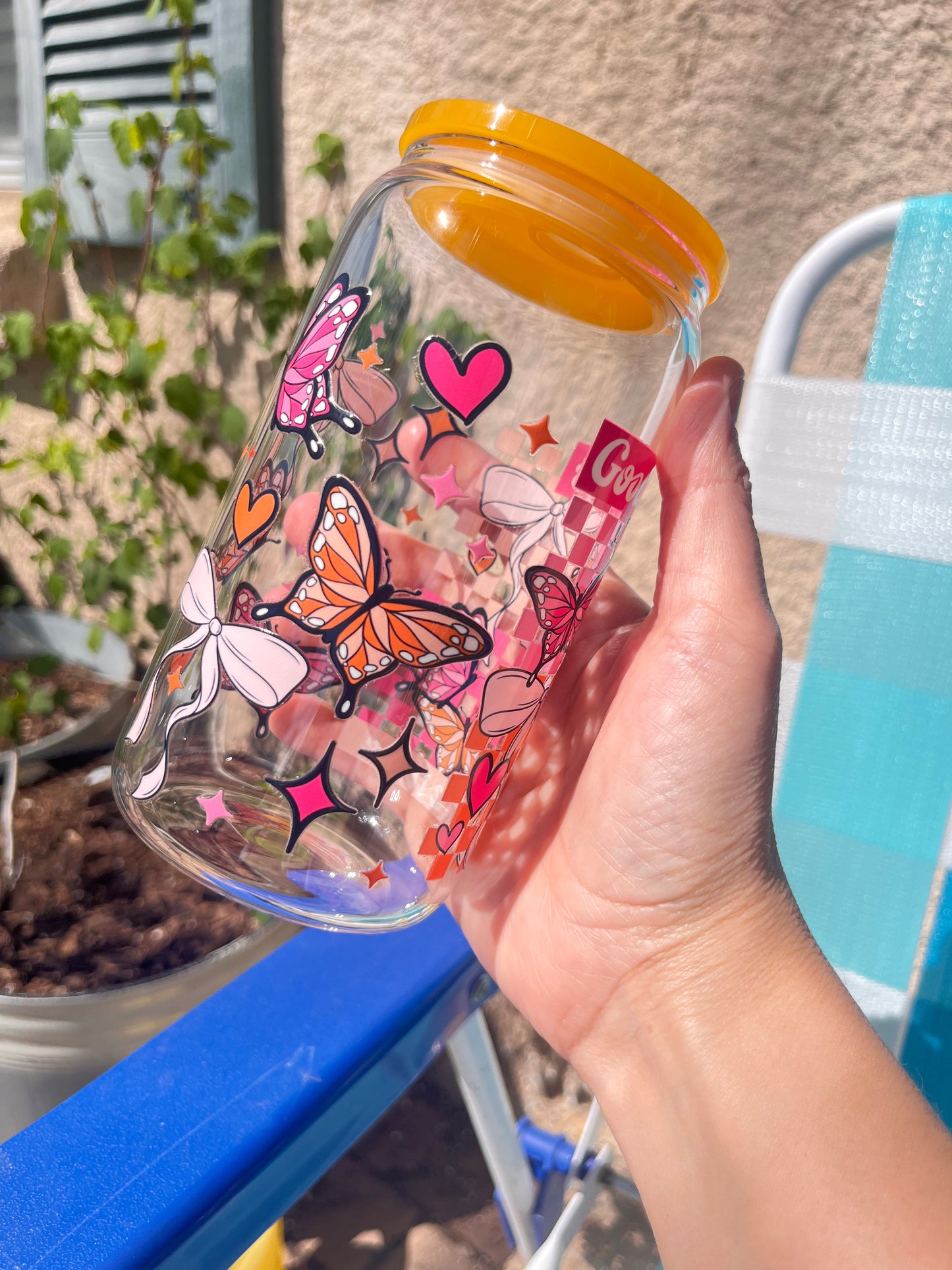 Good things take time glass cup