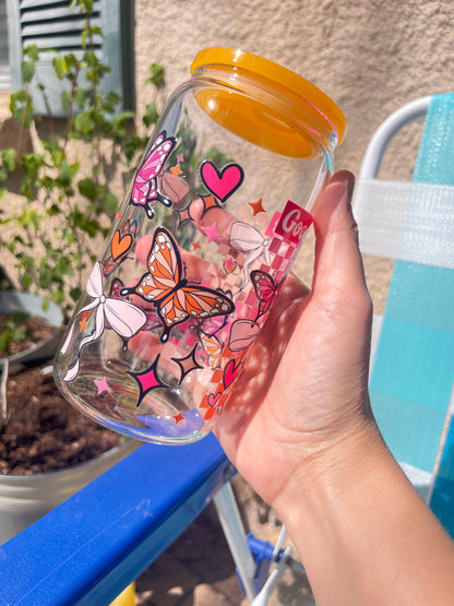 Good things take time glass cup