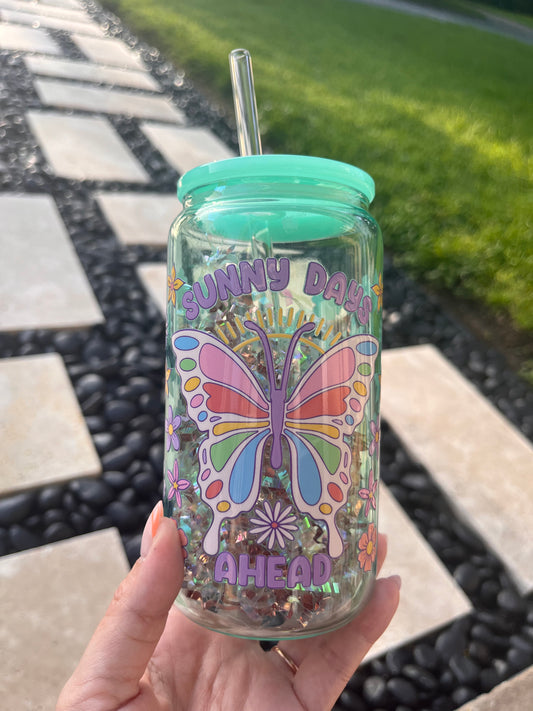 Sunny Days ahead glass cup bundle
