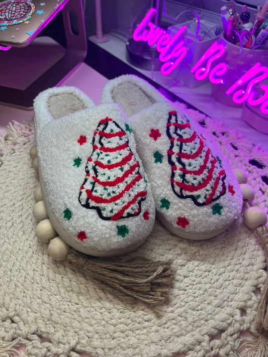 Christmas Tree Slippers