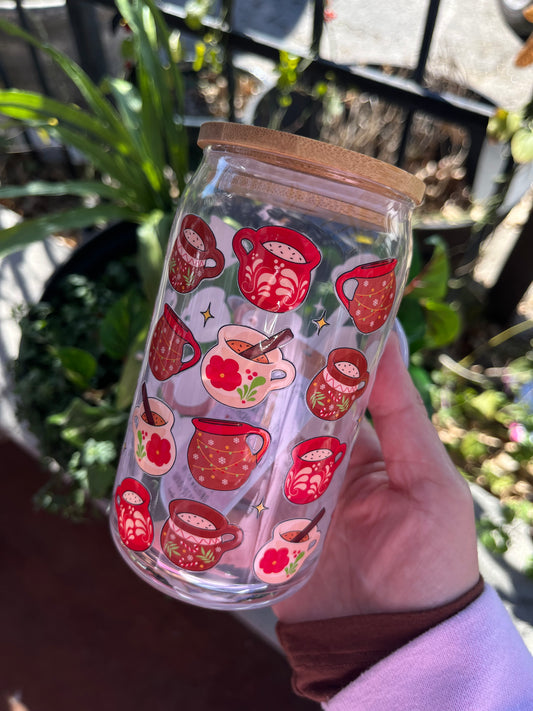 Jarrito & coffee glass cup