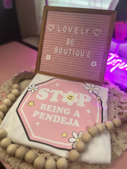 Stop being a pendeja CROP TOP TEE