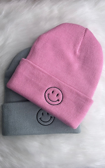 Smiley face beanies