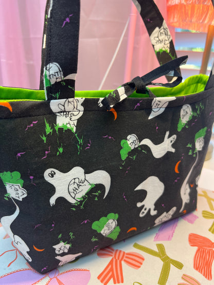 Ghosty Halloween Mini tote bag