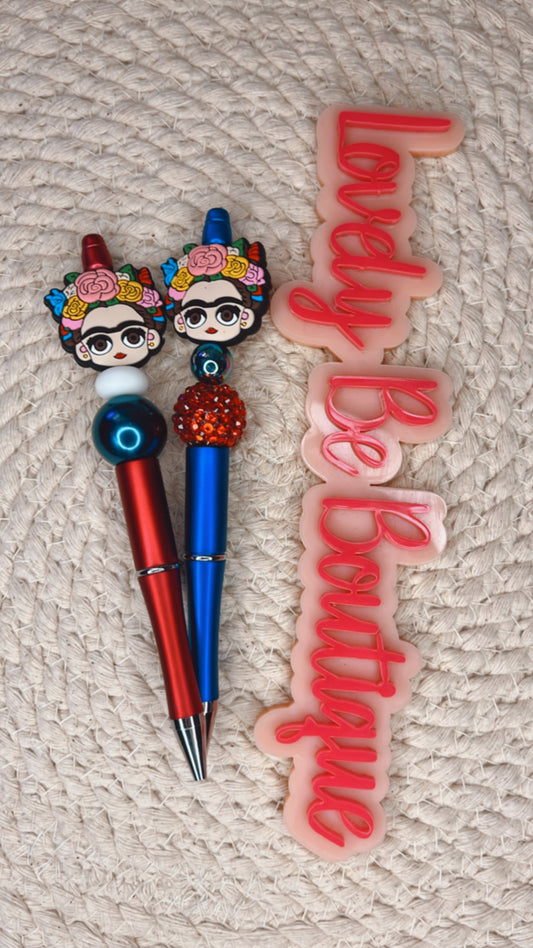 Frida Khalo beaded pens