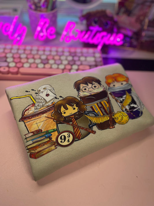Potter and coffee sweater
