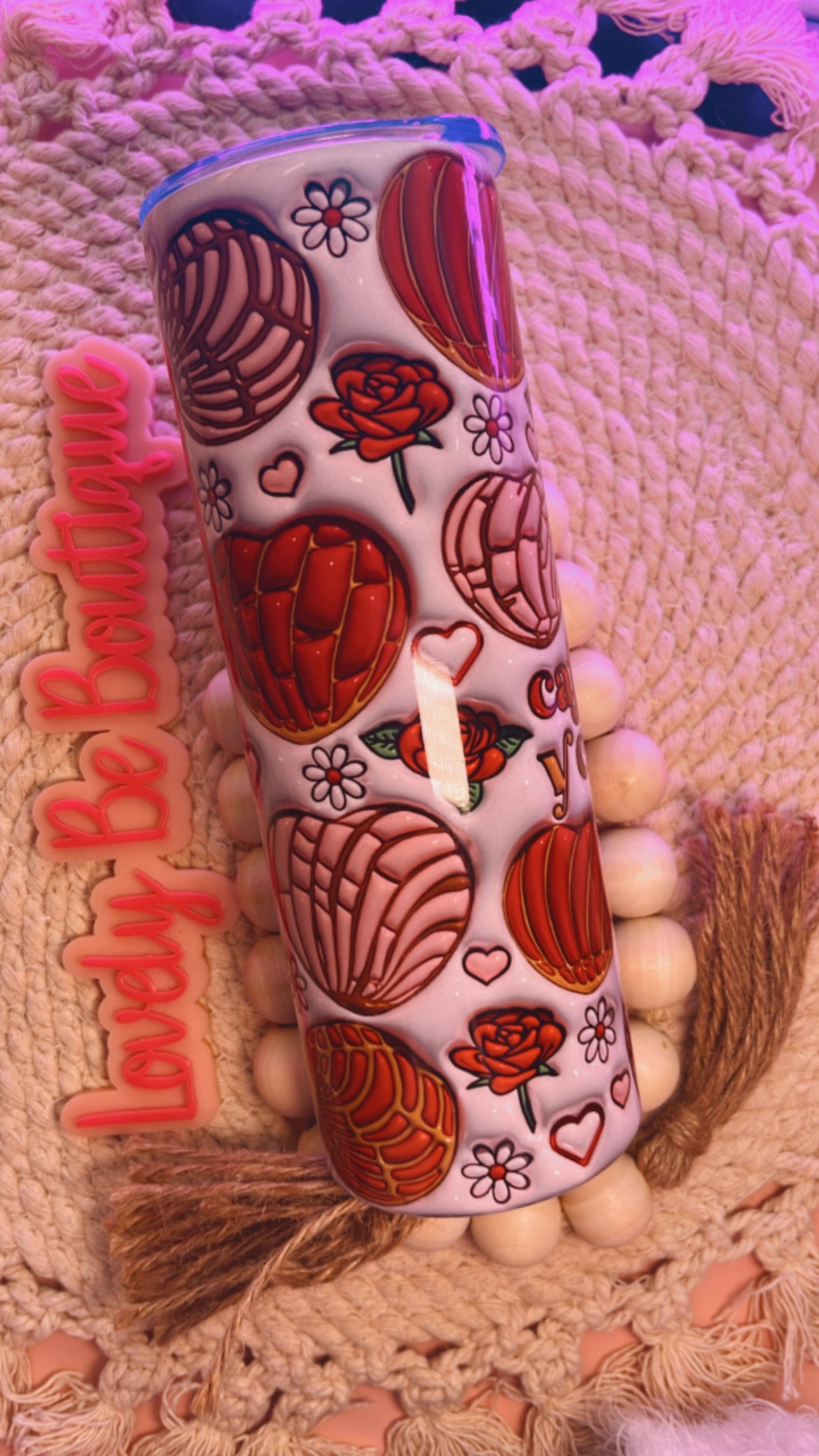 Valentine Conchas tumbler