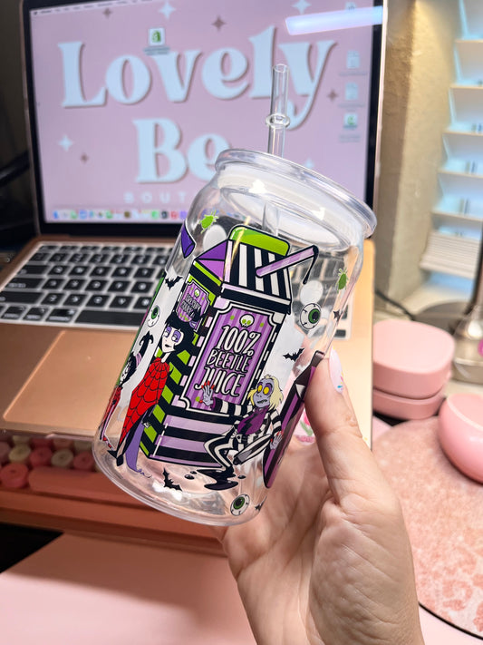 Beetlejuice acrylic cup