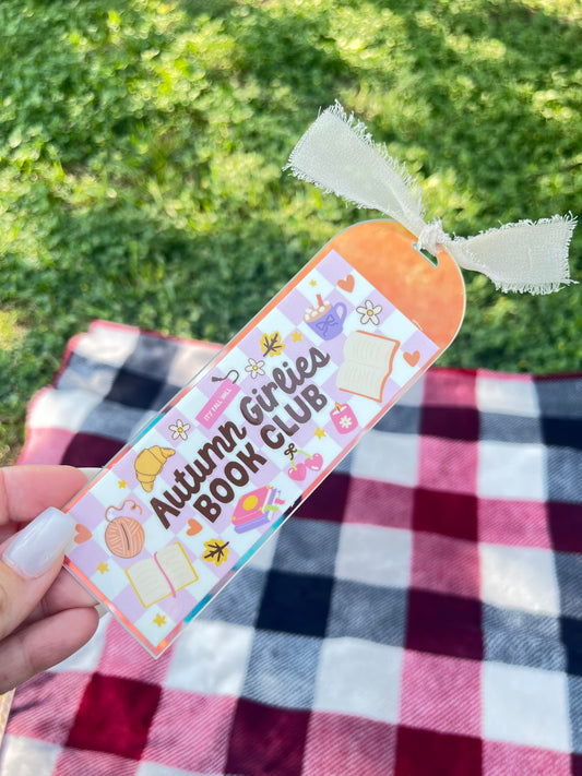 Autumn Girlies BookClub Iridescent Bookmark