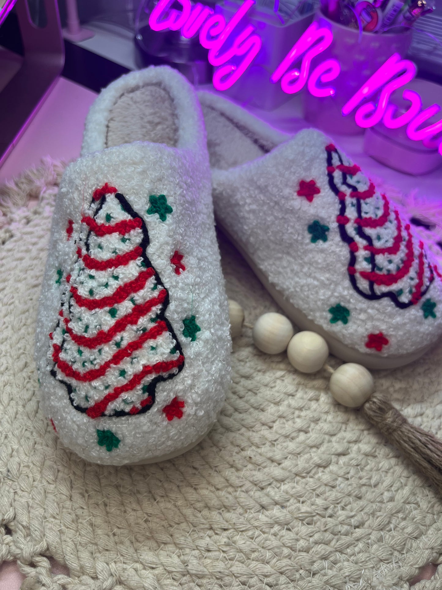 Christmas Tree Slippers