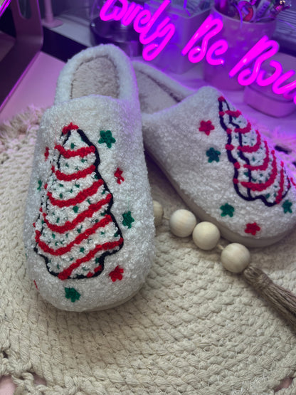 Christmas Tree Slippers