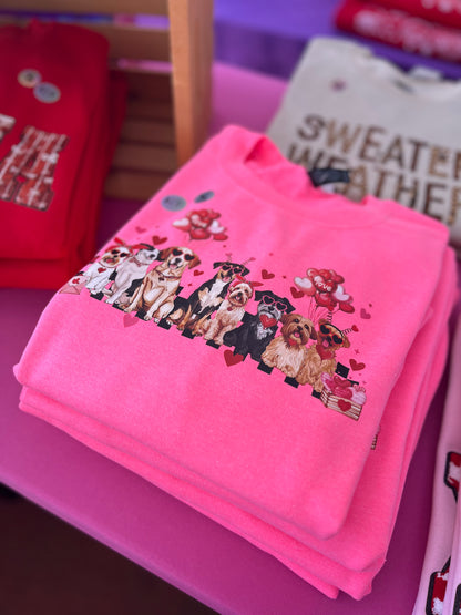 Puppy lovers crewneck sweater