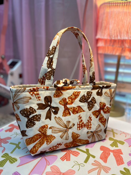 Fall Bows Mini tote bag