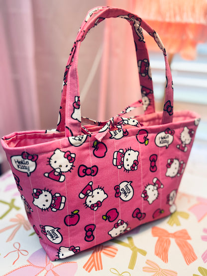 Pink Kitty Mini tote bag