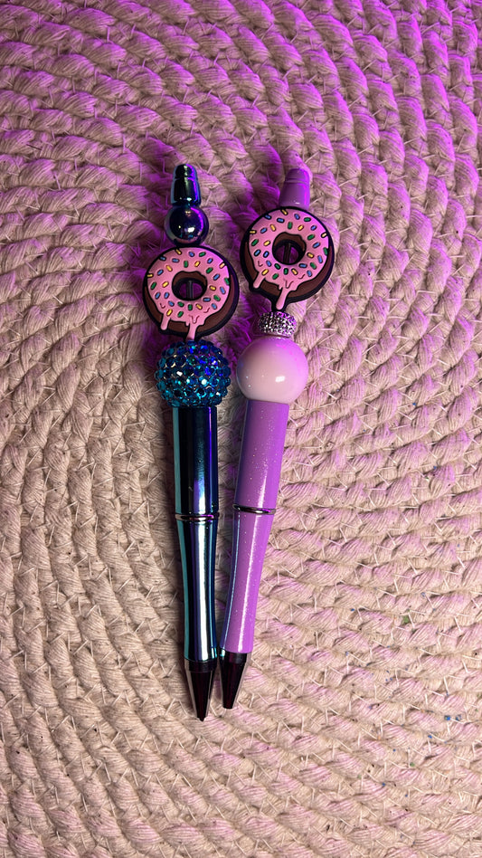 Donut lovers bling beaded pens