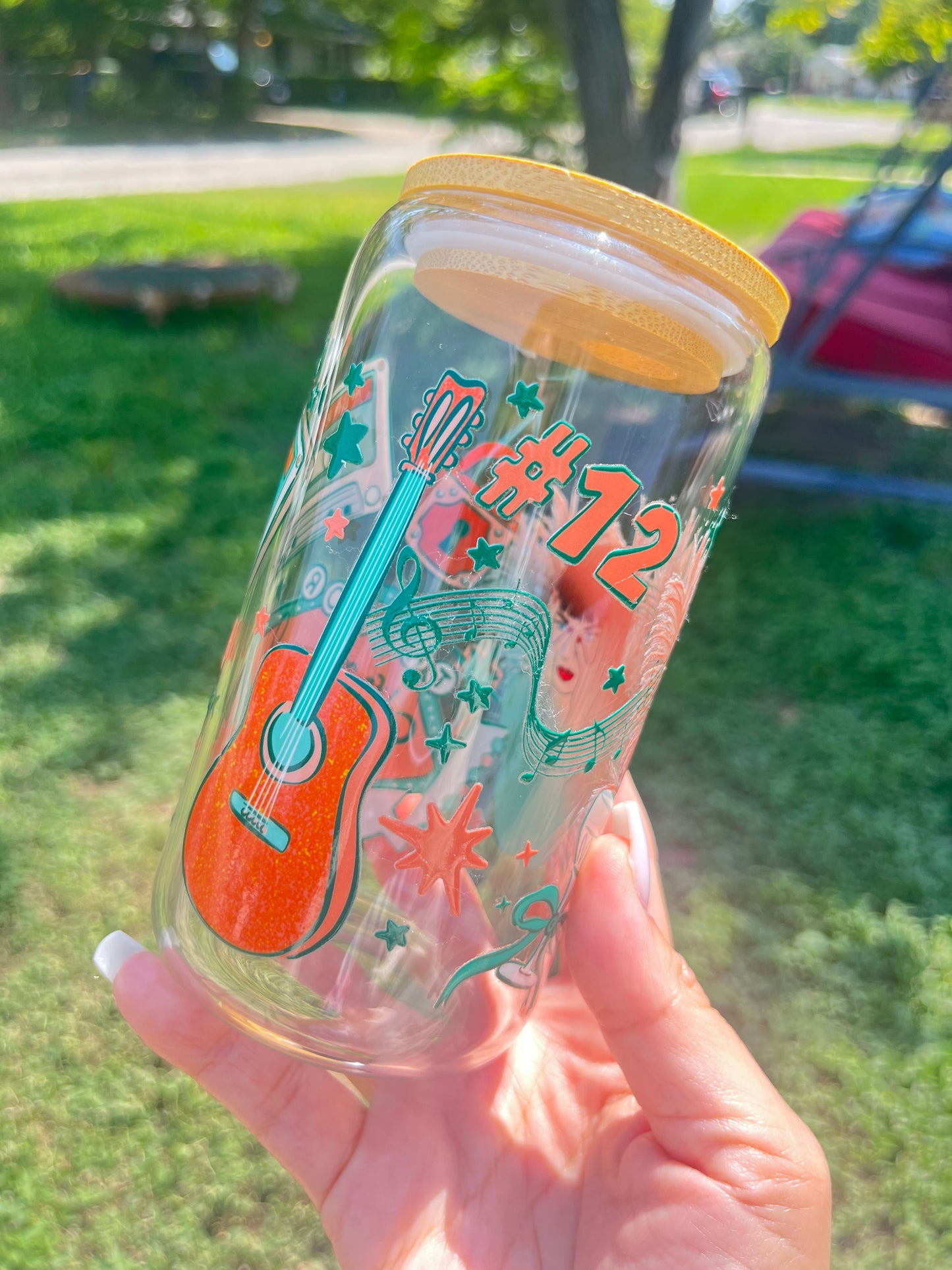 Life of a Showgirl glass cup