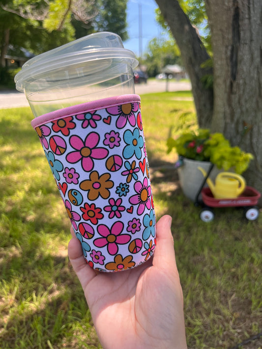 Peace, Ying & Yang 24 oz. cup sleeve