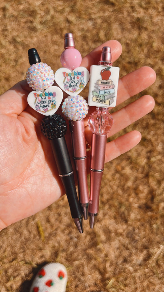 Teacher Love bead pens