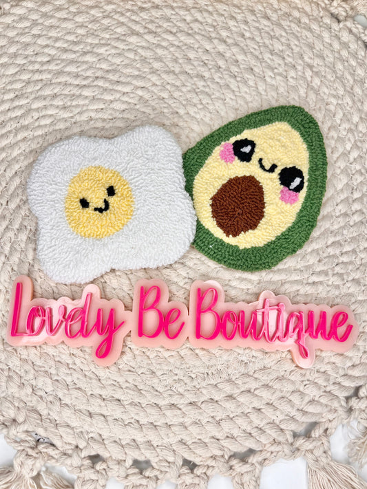 Avocado 🥑 Egg 🍳Mug rug